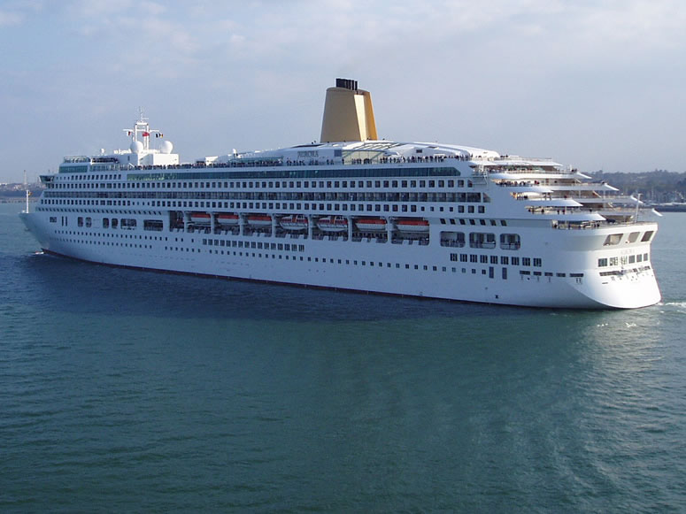 Picture of the £200m P&O cruise liner Aurora in Southampton
